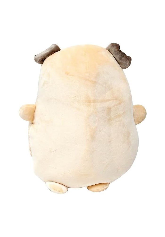 DAISO Eng Hug Pillow - Dog White Brown - Image 3